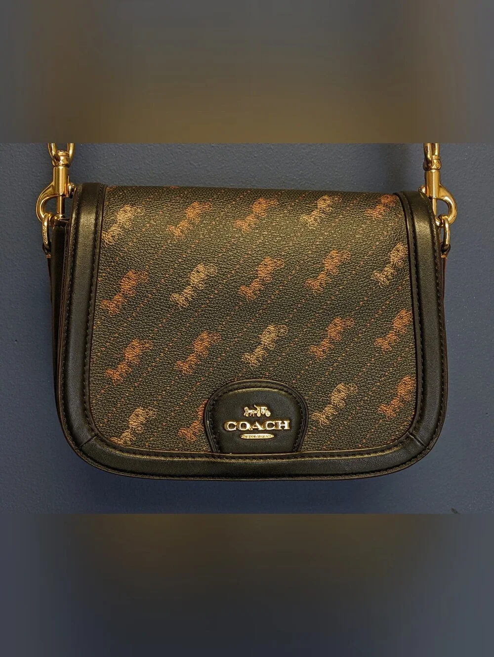 COACH Saddle Bag - Crossbody Purse - Dark Brown - Used Great Condition